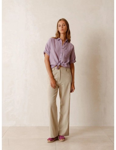 Indi & Cold Wide Leg Linen Blend Pant les ctes