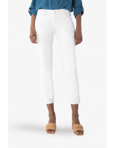 Kut From The Kloth Amy Straight Leg Crop Jeans (White) ou a consommer sur place