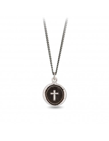 Pyrrha "Cross" Talisman 18" Fine Curb Chain (1.5mm) pour bénéficier 