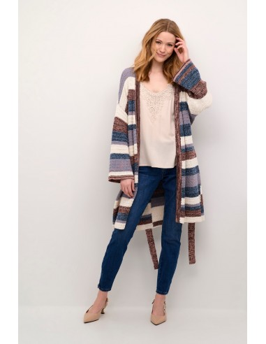 Cream Rubie Patchwork Cardigan destockage