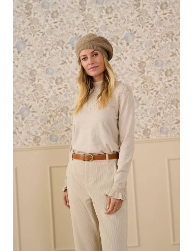 Cream Villea Knit Sweater outlet