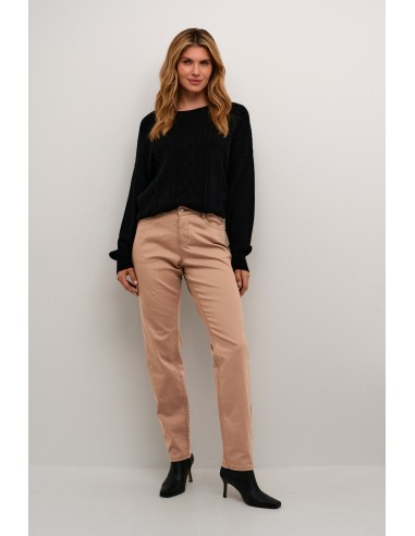 Cream Ann Twill Pant- Coco Fit la colonne vertébrale