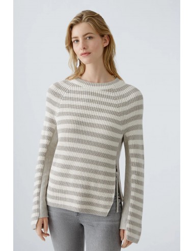 Oui Striped Cotton Ruby Sweater en ligne des produits 