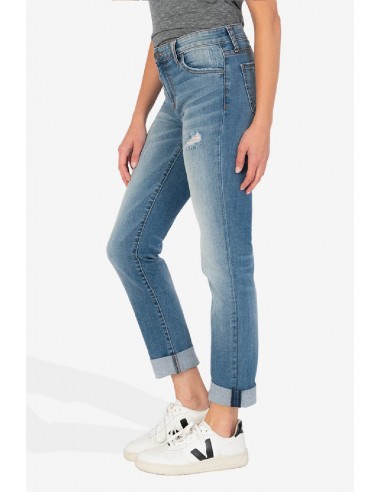 Kut From The Kloth Catherine Mid Rise Boyfriend Jeans (Voice Wash) soldes