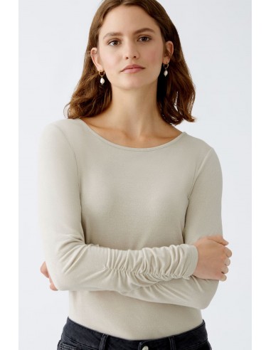 Oui Ruched Sleeve T-Shirt une grave pollution 