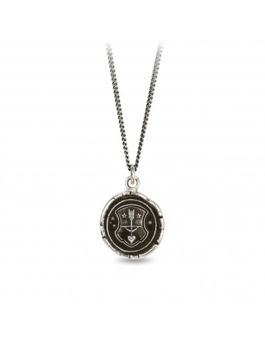 Pyrrha "Lead With Your Heart" Talisman 18" Fine Curb Chain(1.5mm) (Copy) rembourrage situé sous