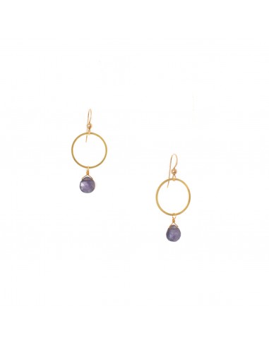 Hailey Gerrits Rhea Earrings (Iolite) s'inspire de l'anatomie humaine