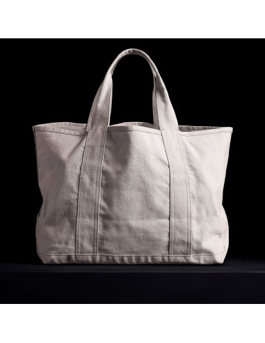 Large Canvas Tote - White basket pas cher