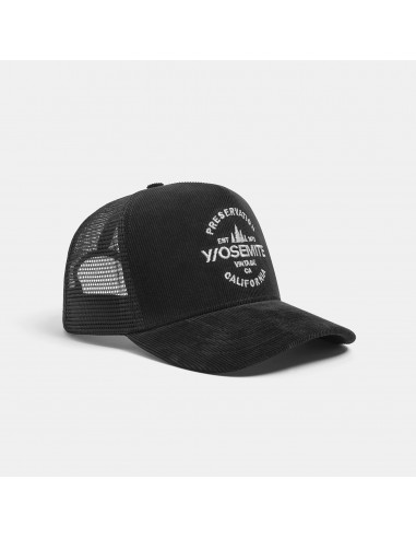 Y/OSEMITE Preservation Trucker Hat - Black Les êtres humains sont 