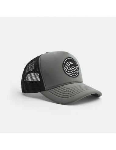 Wave Patch Scuba Trucker Hat - Grey paiement sécurisé